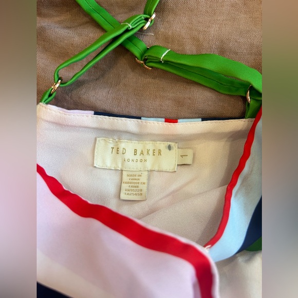 Ted Baker Canbala Bay Honour Jumpsuit Stripe Wide Leg. Size 1 - Picture 11 of 14